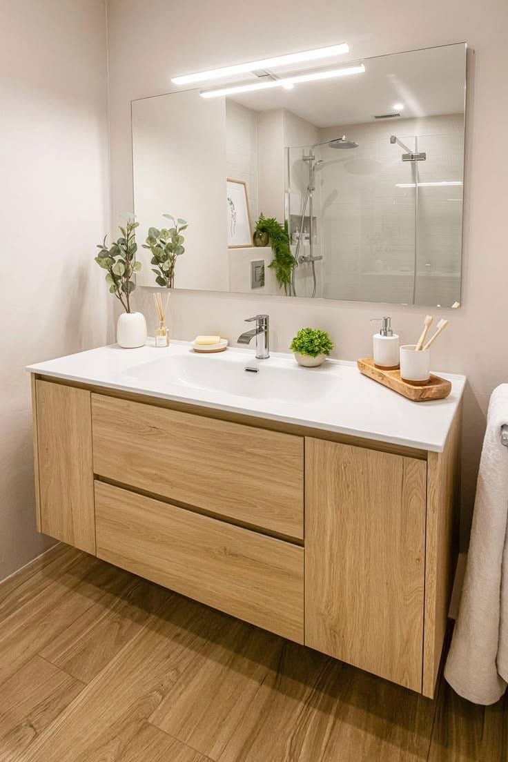 Acabado de baño después de una reparación